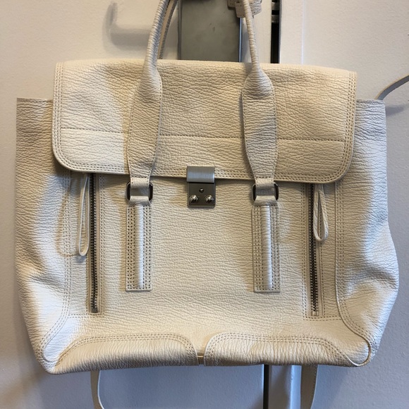 3.1 Phillip Lim Medium White Satchel - Picture 3 of 5